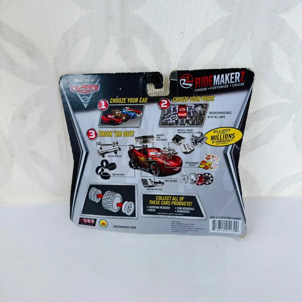 2011 Disney Pixar Cars 2 Ridemakerz RC‎ Lightning Flamez Car Tires - Set of 4